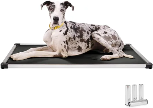 Vista 24 de K9 Ballistics - Cama para jaula de perro, a prueba de mordiscos, acolchada y blindada, prácticamente indestructible, patas incluidas