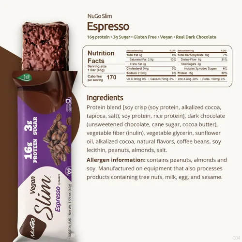 Vista 3 de Slim Espresso 1.59 onzas (caja de 12)