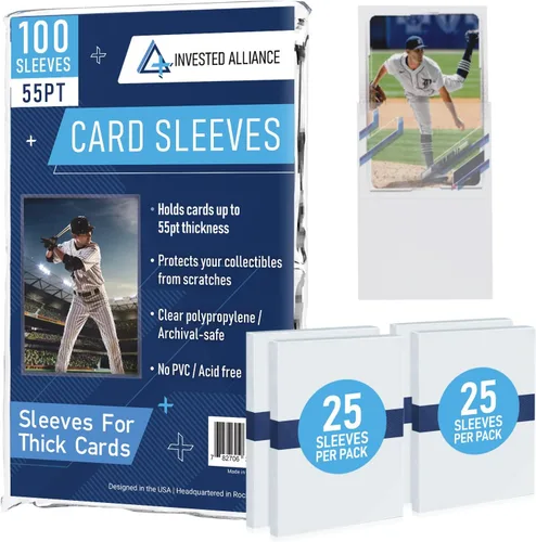 Vista 15 de Premium Penny Sleeves for Trading Cards Soft Trading Card Sleeves for Baseball Cards, Ultra Clear Plastic Pro Sports Card Sleeve, Football, MTG