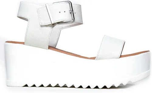 Vista 2 de J Adams Sandalias de plataforma de surf para mujer tacones de cuña con correa al tobillo