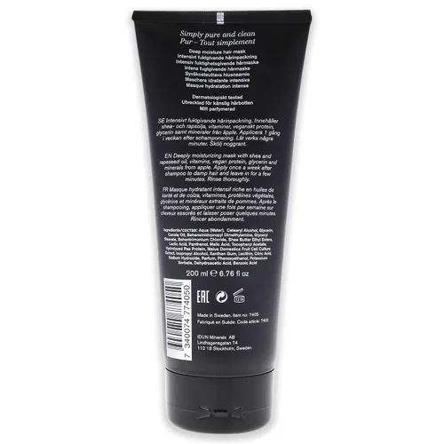 Vista 2 de IDUN Minerals - Mascarilla capilar de humedad profunda - Fortalece y restaura, nutre el cabello con aceite de karité - Libre de crueldad, cuidado