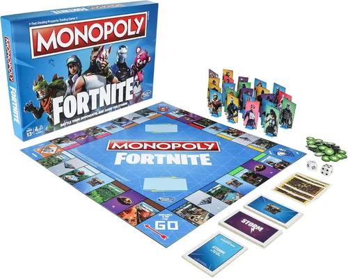 Vista 3 de Juego de mesa Monopoly de Fortnite Edition 2-7 jugadores