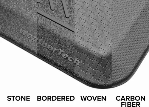 Vista 8 de WeatherTech ComfortMat, Alfombrilla Antifatiga de 61 por 91 Centímetros, Patrón Bordeado, Negro