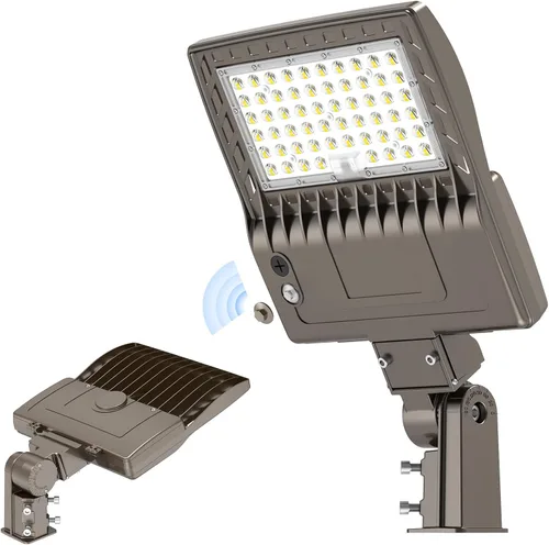 Vista 10 de KUKUPPO Luz LED de estacionamiento de 200 W, luz de poste de estacionamiento de grado industrial con certificación DLC UL, luz LED caja de zapatos