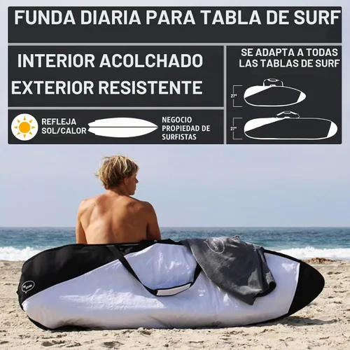 Vista 2 de Bolsa para tabla de surf Ho Stevie! - Bolsa de día con cremallera - Se adapta a todas las formas de tablas de surf - Acolchado de espuma y cubierta