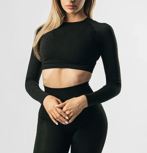 Vista 2 de Manon Rosa - Conjuntos de entrenamiento para mujer 2 piezas ropa de yoga fitness ejercicio ropa deportiva leggings camiseta corta para gimnasio