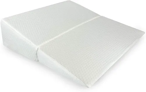 Vista 5 de AMiNA Almohada de cuña de cama – Almohada plegable de cuña de 7 pulgadas para dormir, almohada Gerd, reflujo ácido, apnea del sueño, almohada