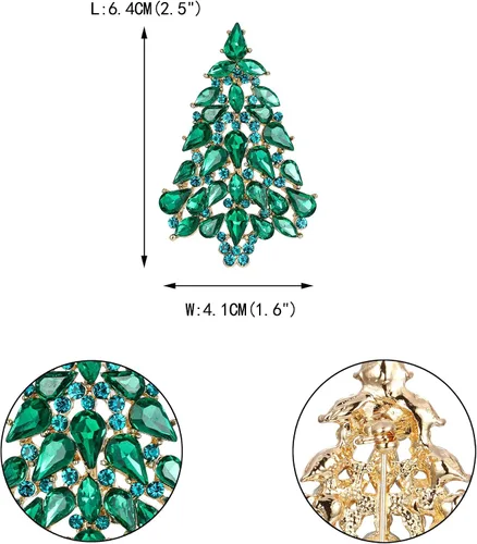 Vista 4 de EVER FAITH Broche de lágrima de cristal austriaco para fiesta de mujer, Cristal