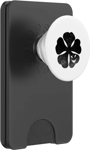 Vista 7 de PopSockets de trébol negro estándar PopGrip