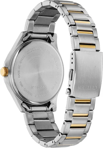 Vista 2 de Citizen Reloj de cuarzo para hombre, acero inoxidable, clásico, de dos tonos (modelo BF2005-54L), Bitono, Classic