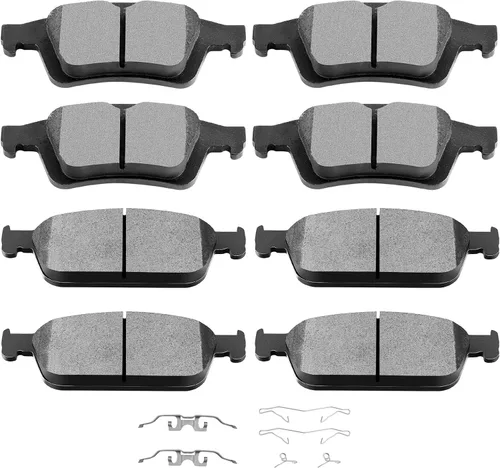 Vista 22 de Juego de pastillas de cerámica, D374 D621 D948 SCITOO 8 piezas de pastillas de freno delanteras y traseras para Honda Civic del Sol 1994-1997
