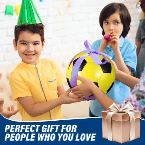 Vista 7 de Junkin 4 pelotas de fútbol de espuma para niños de 6 pulgadas, mini pelota de fútbol de espuma suave para interiores y exteriores, pelota pequeña