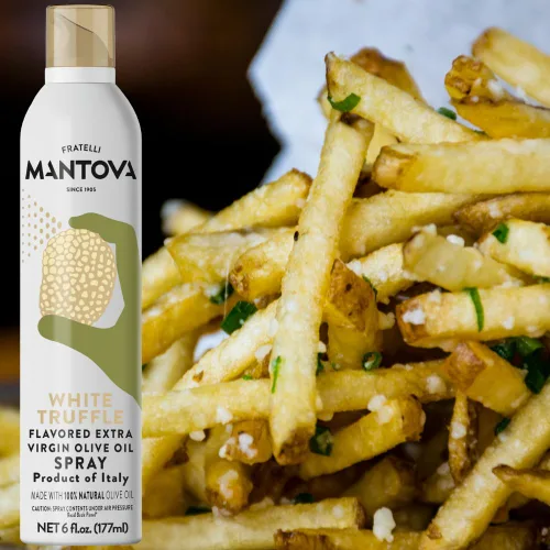 Vista 89 de Mantova Spray de Aceite de Oliva Virgen Extra con Sabor a Cúrcuma, spray de cocina saludable para el corazón perfecto para ensaladas, salsas