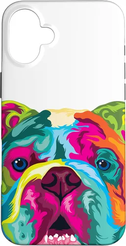 Vista 12 de Pop Art English Bulldog Dog Lover Bulldog Case for iPhone 17