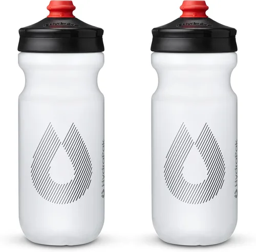 Vista 8 de HydraPak Breakaway Surge - Botella de agua ligera para bicicleta, paquete de 2 (20 onzas, 25 onzas, 30 onzas), botella de alto flujo, ciclismo