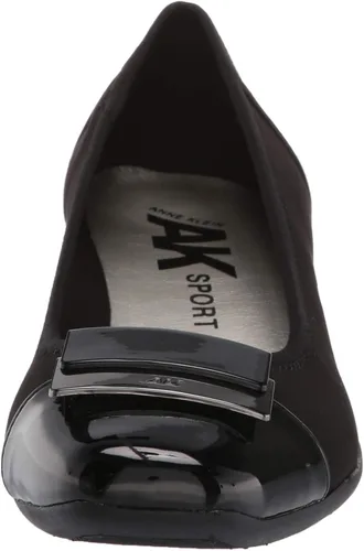 Vista 2 de Anne Klein Waverly - Zapatos de tacón de cuña para mujer, Negro