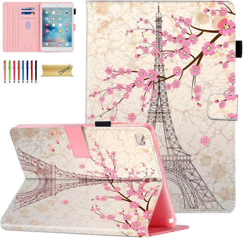 Vista 23 de Dteck Funda para iPad mini 5/4/3/2/1, elegante y ligera de cuero sintético tipo folio con cartera, funda inteligente