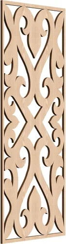 Vista 152 de Keene Paneles de pared decorativos de madera con calado, 9 3/8 pulgadas de ancho x 24 3/8 pulgadas de alto x 1/4 de alto, abedul Birch