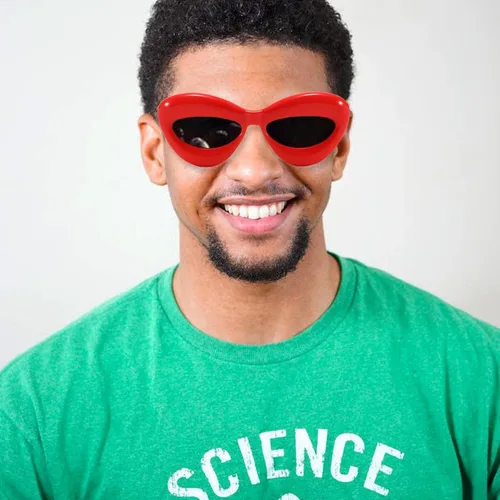 Vista 7 de Gafas de sol infladas de gran tamaño, montura gruesa, gafas de sol para mujeres y hombres, accesorios de disfraz futurista de moda Y2K