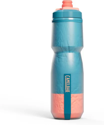 Vista 7 de CamelBak Podium Chill Bike Botella de agua aislada con compresión Negra, 24 onzas