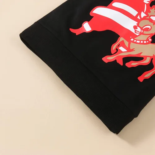 Vista 5 de Sudadera con capucha para bebé de Halloween con cremallera, unisex, de manga larga, con capucha
