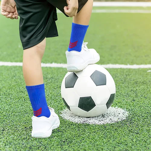 Vista 6 de GRPSKCOS Calcetines de baloncesto para niños, calcetines atléticos para exteriores, 6 pares de calcetines deportivos de senderismo para niños