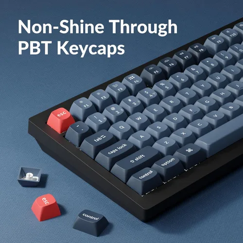 Vista 7 de Keychron V1 Max 75% Teclado Mecánico Personalizado RGB, 2.4Ghz/Bluetooth 5.1/Cable QMK/VIA Macro Programable Intercambiable en Caliente Interruptor