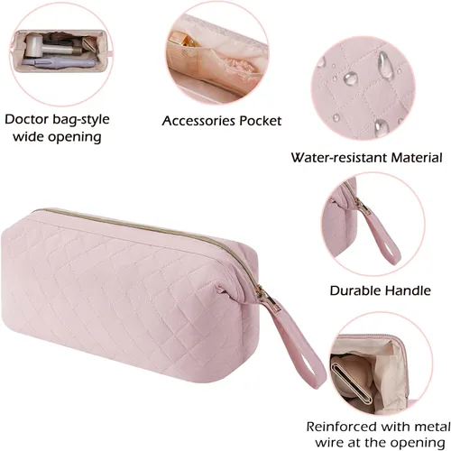 Vista 4 de Bolsa de viaje grande acolchada para herramientas para el cabello, estilo Shark Flex para secadora de pelo Dyson Airwrap, planchas planas, alisador