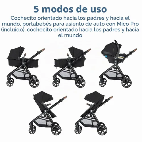 Vista 3 de Maxi-Cosi Zelia™ Luxe - Sistema de viaje modular 5 en 1 en color New Hope Black