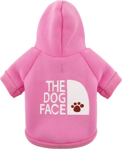 Vista 7 de Paiaite Sudadera Negra con Capucha para Perro Chihuahua: Mantén a Tu Cachorro Abrigado y Elegante con una Sudadera Estampada 'The Dog Face', Ropa