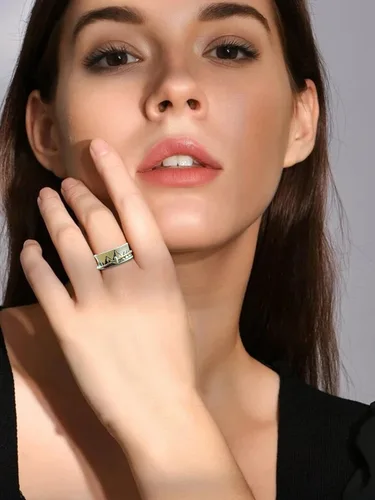 Vista 2 de choice of all Cute Rings for Teen Girls Gold Stacking Rings for Women Midi Open Rings Set Dainty Jewelry Gifts for Girls