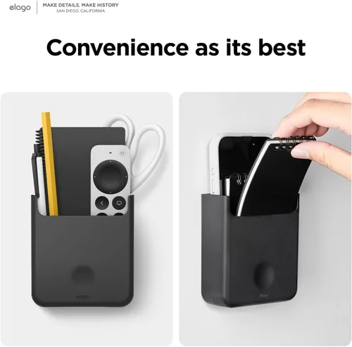 Vista 5 de elago Soporte para teléfono compatible con todos los modelos de teléfono: montaje con tornillo, carga con cable disponible, organizador