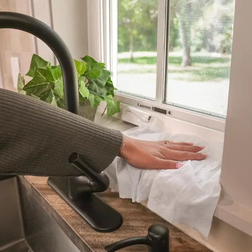 Vista 6 de Limpieza diaria – Toallitas de limpieza a base de plantas, suaves y sin plástico para el hogar y la cocina, seguras en manos y superficies