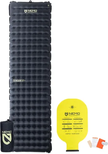 Vista 7 de NEMO Equipment Tensor Extreme - Colchoneta para dormir, color negro/brote de abedul/momia citron-regular