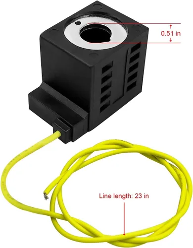 Vista 3 de Bobina del solenoide 10226-08 10226-37 para la serie 08 80 88 98, solenoide del remolque de la volcada, 10V DC 25W 1/2inch solo equipo de alambre