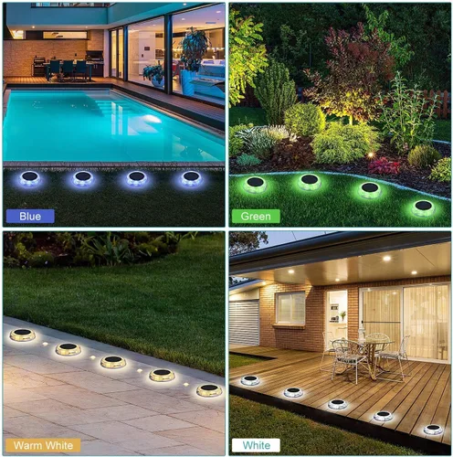 Vista 7 de eLEDing Luz de inundación con sensor de movimiento solar – Luz de seguridad LED para exteriores de 1000 lúmenes, del atardecer al amanecer +