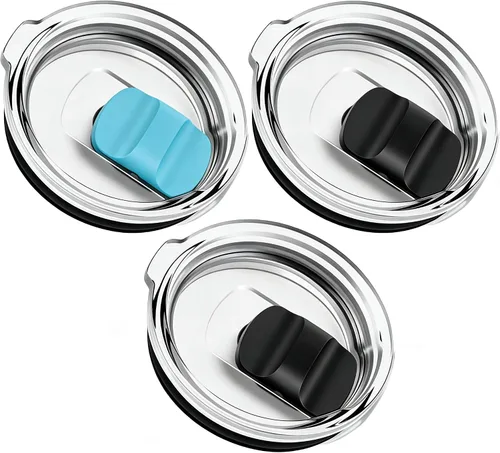 Vista 22 de Repuesto de tapa para vaso de vino de 10 onzas, paquete de 2 tapas magnéticas deslizantes compatibles con YETI de 6 onzas, taza apilable de 8 onzas