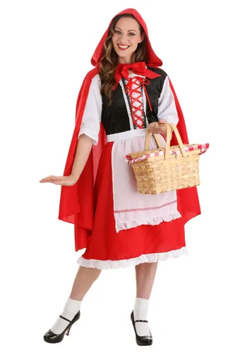 Vista 7 de Disfraz de caperucita roja para adulto Multicolor