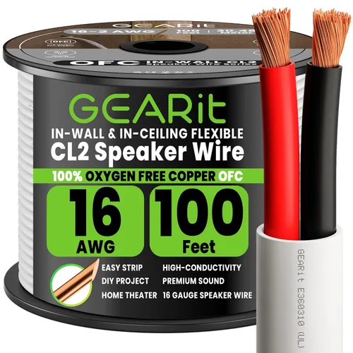 Vista 9 de CL2 OFC cable para bocinas - serie GearIT