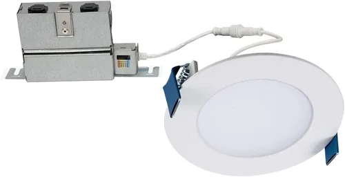 Vista 3 de HALO HLB HLB4069FS1EMWR - Luz empotrable LED de 4 pulgadas, delgada, sin lata, regulable, con temperaturas de color seleccionables