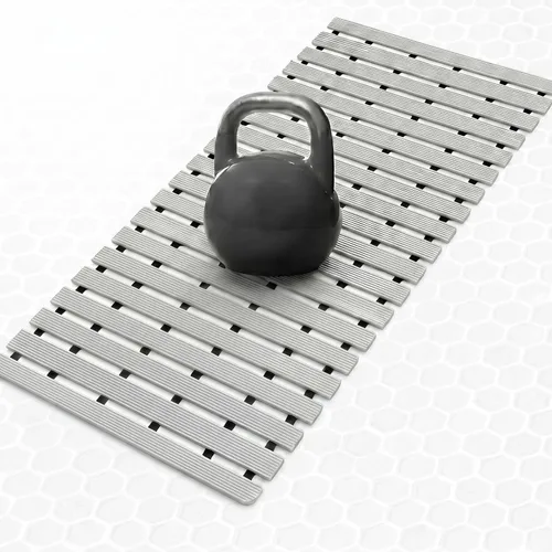 Vista 9 de AceOrbit Tapete con peso antideslizante para bañera, tapete de baño texturizado de elastómero termoplástico (TPE) para superficies texturizadas