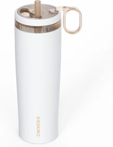 Vista 13 de KISSKIND Vaso de café helado a prueba de fugas de 20 onzas, taza aislada Espresso de medianoche