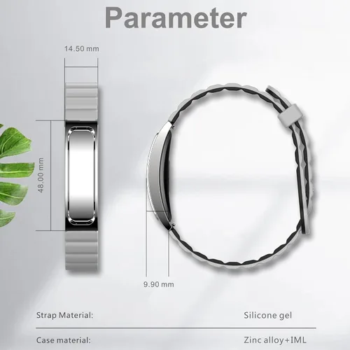 Vista 7 de Pulsera inteligente de fitness, pulsera de salud, monitor de frecuencia cardíaca, contador de pasos, calorías, podómetro, cámara remota, rastreador
