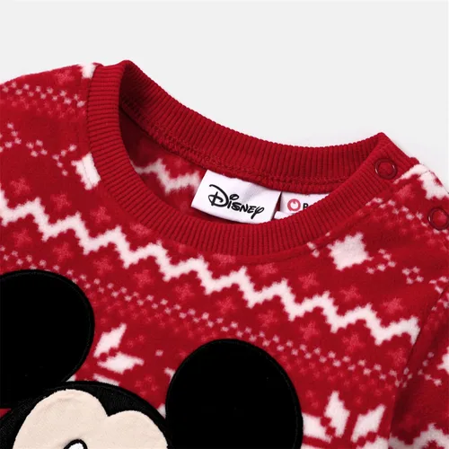 Vista 3 de Disney Mickey and Friends Family - Sudaderas navideñas a juego para niños y niñas, divertidas sudaderas de nieve para Navidad