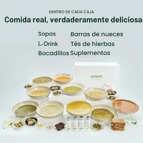 Vista 3 de Prolon Kit de ayuno de 5 días Programa de ayuno para mujeres y hombres Desarrollado para no romper tu ayuno Comidas y aperitivos prefabricados