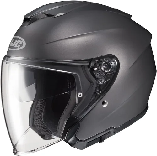 Vista 6 de HJC i30 - Casco de motocicleta natural sólido, aprobado por DOT (negro, XS)