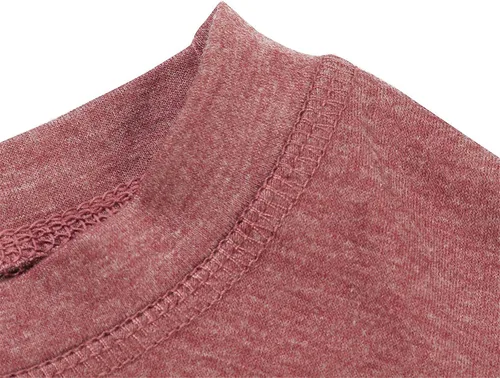 Vista 6 de Camisetas de otoño para mujer, estilo casual, ajuste holgado, cómodas, bonitas, sudaderas de manga larga con cuello redondo