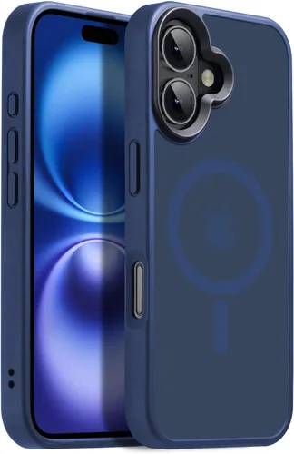 Vista 117 de Funda magnética para iPhone Air con protector de lente de cámara, protección grado militar de 10 pies, compatible con funda MagSafe Slim para iPhone