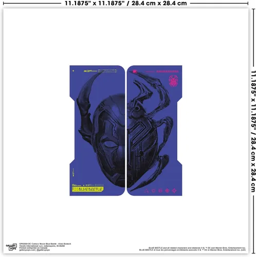 Vista 4 de Trends International Gallery Pops DC Comics Movie Blue Beetle - Tech Wall Art Bundle (3-Pack) Gallery Pops Wall Art, Black Framed Version