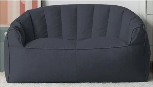 Vista 11 de (Sin relleno) Puf sin frijoles para adultos, sofá de dos asientos, tumbona, muebles para interiores y exteriores, color beige